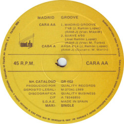 Madrid Groove - Arsa (1989 Original Pressing)